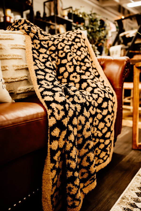 leopard soft throw