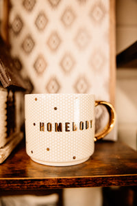 homebody gold tile mug