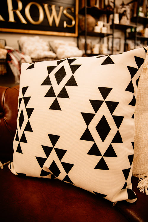 woven throw pillow