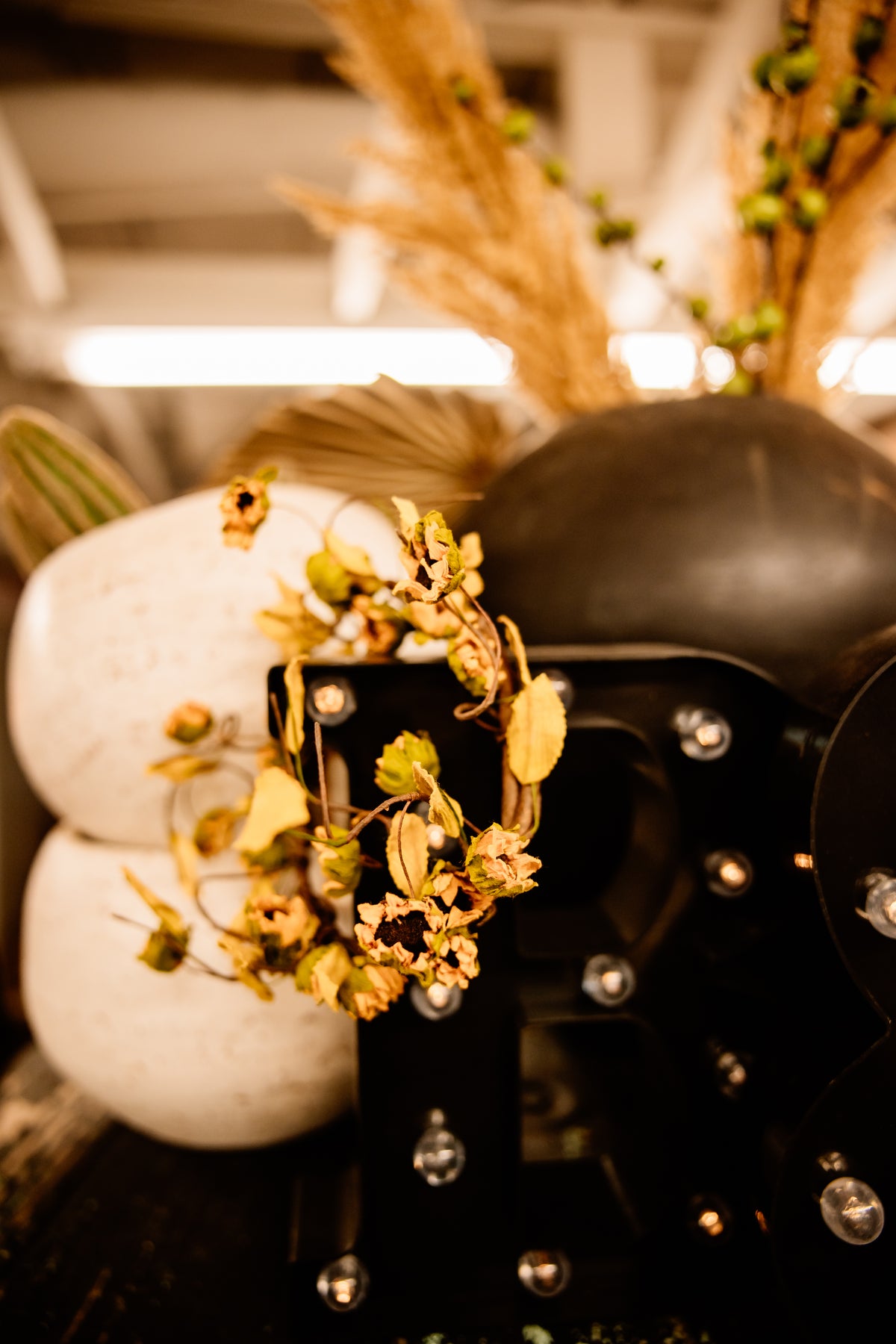 candle wreath (sunflower)